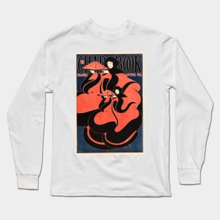 The CHAP BOOK Thanksgiving Magazine Advertisement Art Nouveau by Will Bradley Long Sleeve T-Shirt